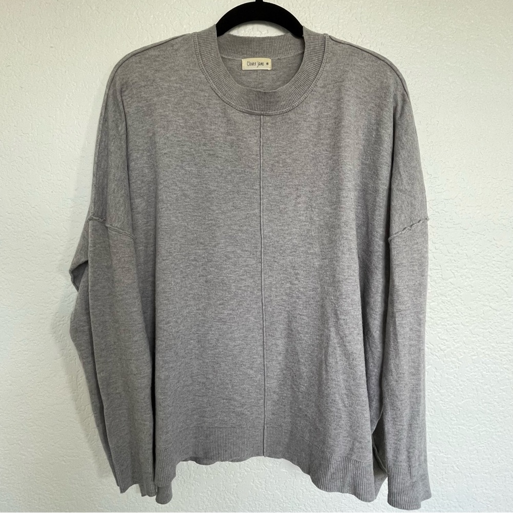 Clover Jane Grey Oversized Sweater
